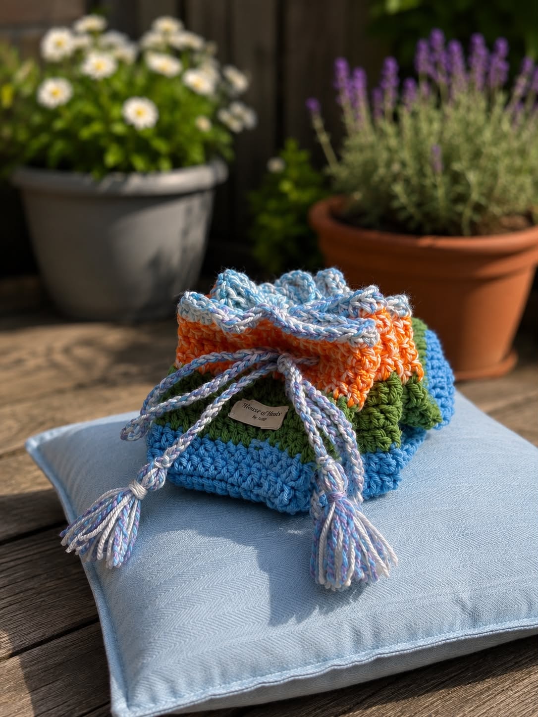 Flat Drawstring Makeup Bag